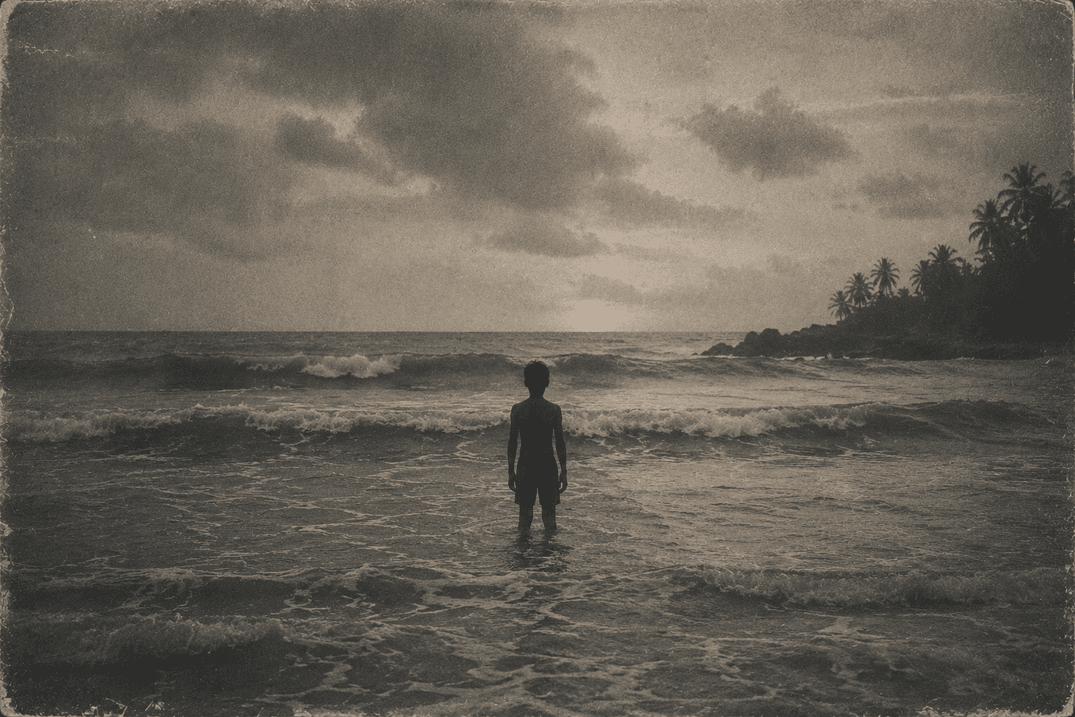 Avastave imagery shows a boy standing by the sea.